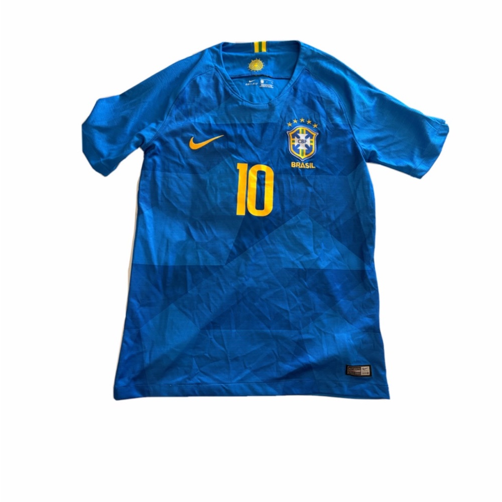 Blue Neymar Jr. #10 Soccer Jersey
